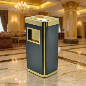 EASTON Stainless Steel Commercial <strong>Rectangle</strong> Hotel Storage Ashtray <strong>Bin</strong> Outdoor/ Hotel Lobby Standing Ashtray Trash Can - Product Image 1