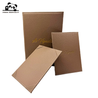 Porte-menu en lin texturé de qualité supérieure, logo personnalisé en relief mat, reliure à vis Chicago