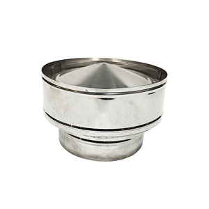 6 "En Acier Inoxydable <span class=keywords><strong>à</strong></span> <span class=keywords><strong>Double</strong></span> <span class=keywords><strong>Paroi</strong></span> de Cheminée/Évent de Toit Casquette/Chapeau de Pluie <span class=keywords><strong>Tuyau</strong></span> Hotte - Product Image 2