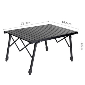 Table pliante moderne en aluminium réglable pour le camping en plein air - Légère et facile à transporter pour les barbecues, les randonnées, les pique-niques, l'utilisation à l'hôtel (marque personnalisée) - Product Image 6
