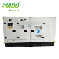 Grupo Electrógeno Diésel con Certificación CE ISO, 132kW/165kVA-120kW/150kVA-250kVA, con Cubierta Insonorizada de 72dB, ATS, Trifásico, 4 Hilos, para Uso en Hoteles
