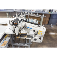 Machine à coudre industrielle Jukis MS-3580 à 3 aiguilles, point de chaînette double, alimentation par le bras