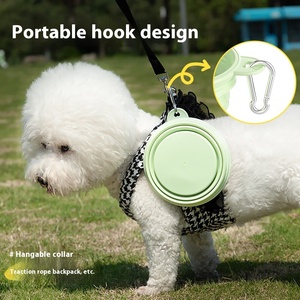 Cuenco plegable portátil de silicona para mascotas al aire libre, práctico lavabo plegable para comida de perro, para viajes, uso doméstico, sólido para <span class=keywords><strong>perros</strong></span> y gatos - Product Image 3