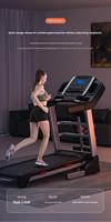 Tapis roulant électrique Duojiu pliable et portable avec écran LED, moniteur de fréquence cardiaque sans fil, utilisation à domicile, vitesse de 1 à 16 km/h, moteur 3.0