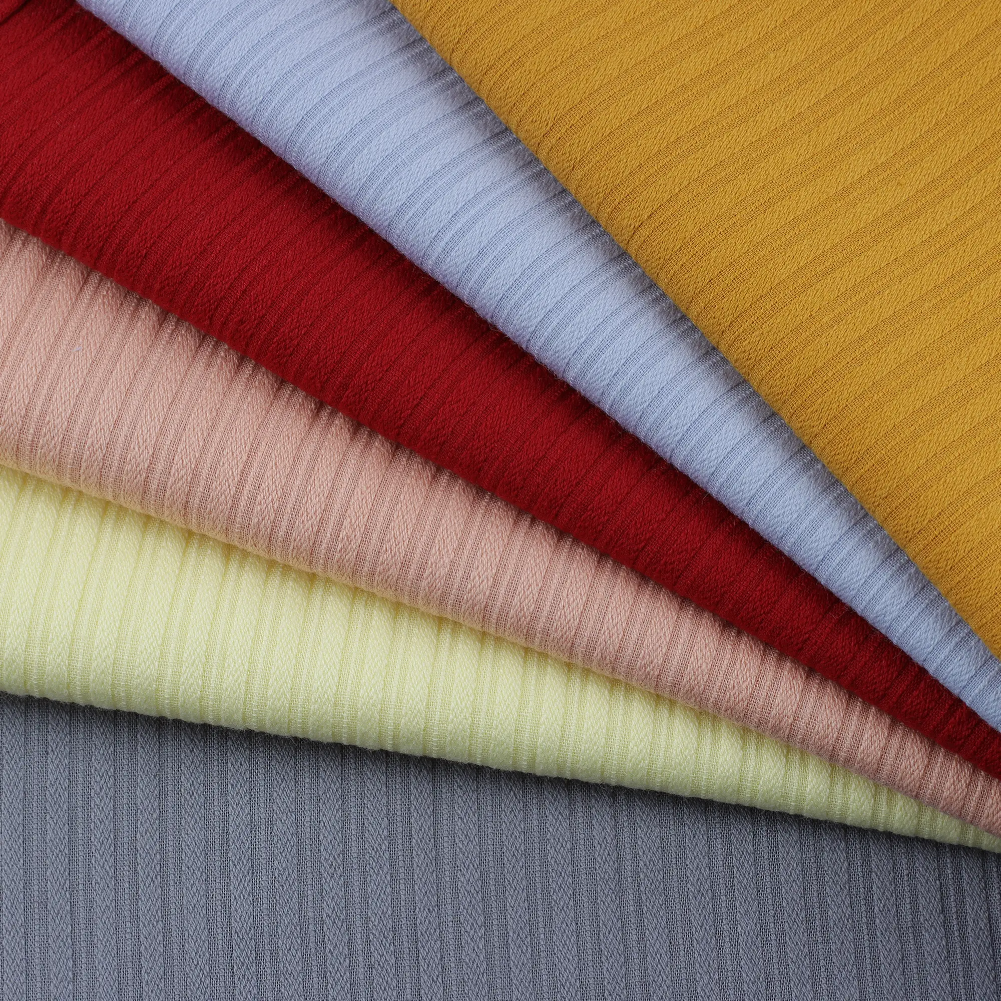 Telas de algodón 100% de alta calidad, tela de moda multicolor, tela Jacquard teñida lisa