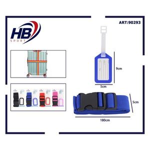 Juego de Etiquetas para Equipaje Hb Sport con Correa de 180 cm, Color Azul, Accesorios de Viaje para Identificación de Maletas - Product Image 3