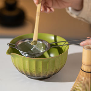 Tazón de Cerámica Japonés Personalizable con Diseño de la Dinastía Song para Kit de Iniciación de Matcha, Batidor de Matcha, Chawan, Juego de Té Matcha - Product Image 4