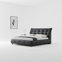 Ensemble de lit de rangement de luxe moderne VONLIVA avec design rembourré écologique pour mobilier de chambre d'hôtel cinq étoiles