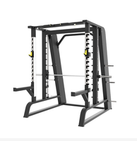 Smith Machine et Power Rack, équipement de fitness double en fer pour usage commercial avec tube de 3 mm et design unisexe