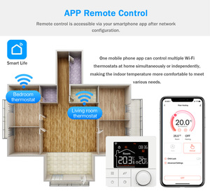 WiFi Under Floor Heating Thermostat 7 Days Programmable Wi-Fi Handwheel Gas Boiler <strong>Temperature</strong> <strong>Controller</strong> - Product Image 6