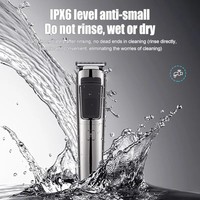 Tondeuse à barbe pour homme Rasoir électrique étanche pour le nez, le corps, le visage et la moustache Tondeuse à cheveux sans fil Rasoirs pour hommes Kit de toilettage
