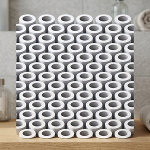 Carreaux de sol en céramique 3D effet galet finement sculptés 400x400mm, en porcelaine mate antidérapante pour la conception intérieure de salles de bain - Product Image 3