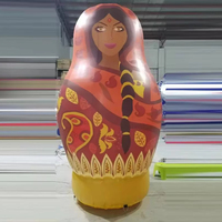 Poupée Matryoshka gonflable de style indien, modèle de poupée gigogne gonflable personnalisée pour festival culturel et centre commercial