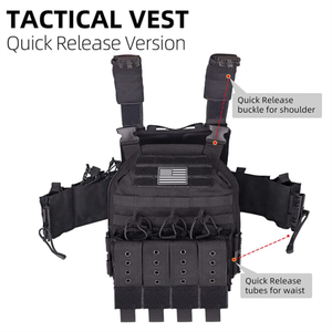 سترة تكتيكية خفيفة الوزن حاملة للوحة القتالية من النايلون مع إطلاق سريع - Product Image 2