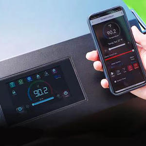 อ่างอาบน้ำอะคริลิคทรงสี่เหลี่ยมทันสมัยแบบตั้งพื้น ประหยัดพลังงาน พร้อมระบบควบคุม GECKO แบบแยกส่วน ควบคุมด้วยรีโมทคอนโทรล สำหรับน้ำเย็น - Product Image 5