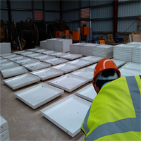 Réservoir d'eau modulaire en PRV/GRP personnalisé, conteneur de stockage sectionnel en SMC, prix usine, réservoir en fibre de verre pour usage industriel
