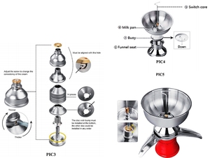 Séparateur centrifuge électrique pour usage domestique 304 Machine d'écrémage de lait frais Séparateur de lait frais de boissons d'<span class=keywords><strong>occasion</strong></span> pour l'usine laitière - Product Image 3