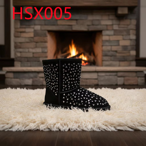 <span class=keywords><strong>Botas</strong></span> <span class=keywords><strong>de</strong></span> Nieve <span class=keywords><strong>Negras</strong></span> para <span class=keywords><strong>Mujer</strong></span> ZYF, con Suela Antideslizante para <span class=keywords><strong>Montaña</strong></span> Nevada, Resistentes a la Congelación en Carreteras Heladas, Forro <span class=keywords><strong>de</strong></span> Lana Cálido, Modelo HSX005 - Product Image 1