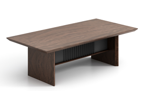 Table de conférence de bureau commerciale contemporaine de luxe moderne, en MFC, écologique et durable, pour salles de réunion et bureaux à domicile - Product Image 2