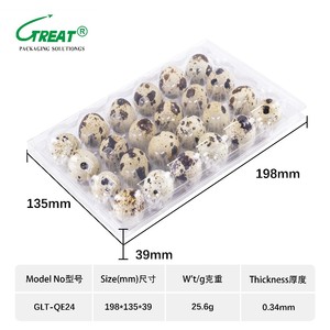 Bandeja Descartável para Ovos de Codorna com 30 Compartimentos: Embalagem Plástica Personalizada para Agricultura - Product Image 2
