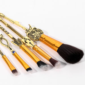 Jojos ชุดแปรงแต่งหน้า5ชิ้นแปรงแต่งหน้าด้ามโลหะขนแปรงสังเคราะห์นุ่มแปรงอายแชโดว์ผง - Product Image 4