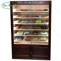 Cave à cigares armoire pharmacie vitrine en bois conceptions pour la décoration de magasin médical boîte de présentation en bois de cèdre mini armoire à cigares