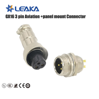 Connecteur d'aviation étanche personnalisé 12mm 16mm à montage sur panneau, prise 5 broches GX12 GX16, 5 bornes mâle/femelle en cuivre pour alimentation