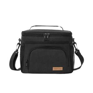 Sac isotherme Frische 9L, glacière portable pour le travail, les pique-niques et les activités de plein air, gris et noir - Product Image 2