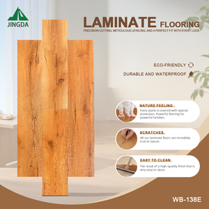 Suelo Laminado HDF Clásico <span class=keywords><strong>de</strong></span> Abedul Resistente al Agua AC4 <span class=keywords><strong>AC5</strong></span> 8mm 10mm 12mm Fácil <span class=keywords><strong>de</strong></span> Instalar Moderno para Interiores Mejor <span class=keywords><strong>Precio</strong></span> <span class=keywords><strong>de</strong></span> Fábrica China - Product Image 1