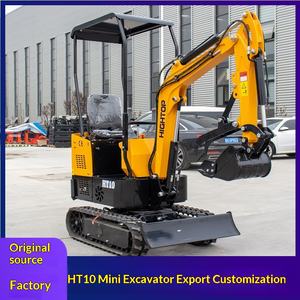 Mini-excavatrice sur chenilles d'une tonne pour l'agriculture, excavatrice télescopique sur chenilles pour travaux intérieurs, excavatrice à chenilles pour travaux de terrassement - Product Image 1