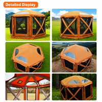 Tente gonflable de luxe de style Majlis arabe pour le camping dans le désert, quatre saisons, imperméable, résistante aux UV, en PVC, maison automatique