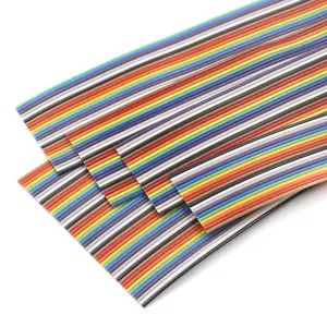 1Meter 10P/12P/14P/16P/20P/26P/34P/40P/50P 1,27mm PITCH-Farbflach band kabel Rainbow DuPont Wire für FC Dupont-Anschluss