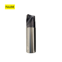 Foret à fond plat en carbure monobloc, 2 cannelures, foret hélicoïdal, fraise CNC pour aluminium