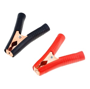 Pinces crocodiles pour <span class=keywords><strong>batterie</strong></span> de voiture, pinces crocodiles 100A rouge et noir pour <span class=keywords><strong>chargeur</strong></span> de <span class=keywords><strong>batterie</strong></span> automobile, connecteur de charge, prise - Product Image 1