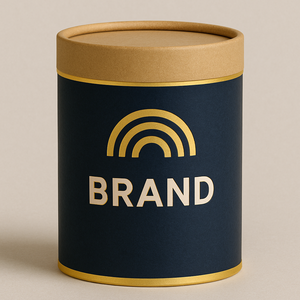 Customized UV Gold Logo goffrato di carta Kraft tubo di imballaggio per il cibo del tè cosmetici-Bio-degradabile mestiere di sparire la stampa - Product Image 2