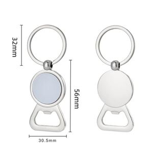 Wholesale Factory Customized Logo <b>Key</b> Chain <b>Blank</b> Engraving Brand Custom Stainless Steel Metal Round Keychain Promotion - Product Image 5