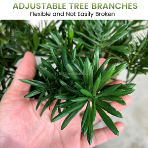 Albero di Pino Artificiale Grande 190CM Verde Realistico di Alta Qualità Finto Podocarpus Macrophyllus per Decorazione <span class=keywords><strong>Casa</strong></span> Giardino Hotel - Product Image 2