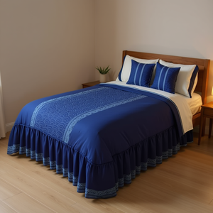 Edredón Doble Fabricio de Algodón Bordado Clásico para Cama, para Todas las Temporadas - Product Image 2