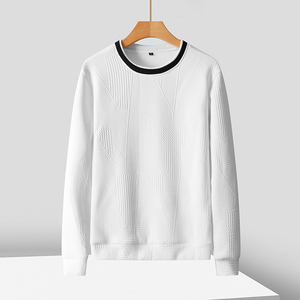 Sudadera con capucha para hombre, sin gorro, cuello redondo, a la moda, elegante, nueva tendencia deportiva 2025, ropa de primavera, marca juvenil, ropa de primavera y otoño - Product Image 2