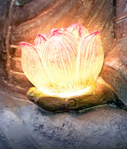 LEADER – Statue <span class=keywords><strong>de</strong></span> Bouddha, lumière extérieure en forme <span class=keywords><strong>de</strong></span> fleur <span class=keywords><strong>de</strong></span> Lotus, étanche, solaire, rechargeable, figurine lumineuse faite à la main, décoration <span class=keywords><strong>Zen</strong></span> pour <span class=keywords><strong>jardin</strong></span> - Product Image 2