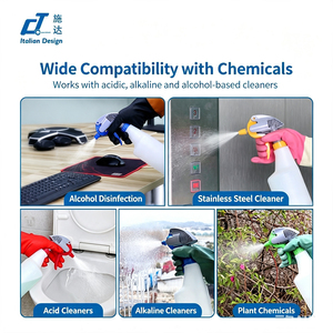 Botella Rociadora de Plástico de Alto Flujo para Uso Rudo con Boquilla Ajustable de Chorro a Niebla, Resistente a Ácidos y Álcalis para Productos Químicos de Limpieza - Product Image 5