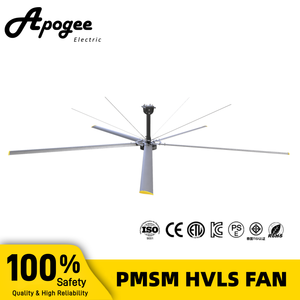 Grote gebruikte industriële HVLS-plafondventilatoren voor veeteelt met energiebesparende motor - Product Image 1