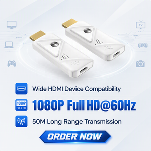 Émetteur et récepteur HDMI sans fil, 164FT/50M, 1080P 60Hz, Plug&Play pour vidéo et audio vers moniteur depuis PC/projecteur/boîtier TV - Product Image 1