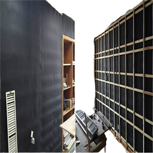 Panneaux acoustiques insonorisants en vinyle massif (MLV) noir <span class=keywords><strong>WANER</strong></span> de 1,2 mm, rouleau de 1 m pour barrière acoustique KTV - Product Image 1