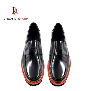 Handmade Italian Pattern Leather High Quality Genuine Glossy Leather Loafer Custom logo Brand Original <b>Men</b> <b>Dress</b> Shoes&oxford - Product Image 2
