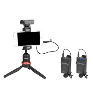 BY-WM4 Pro K1 K2 K3 K4 K5 K6 microfono a condensatore senza fili Lavalier risvolto intervista microfono per iPhone <span class=keywords><strong>Canon</strong></span> Nikon telecamere - Product Image 1