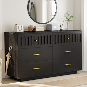 Nouveau design, best-seller : Buffet multifonction en bois pour salon, cuisine et <span class=keywords><strong>salle</strong></span> à manger, <span class=keywords><strong>meuble</strong></span> <span class=keywords><strong>de</strong></span> <span class=keywords><strong>rangement</strong></span> avec 6 tiroirs - Product Image 6