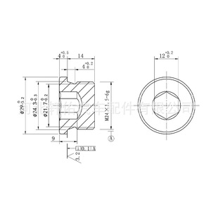 Tetsuya Oil Drain <b>Plug</b> M24x1.5 6g Hexagonal Steel Automotive Engine Fastener <b>Replacement</b> Part - Product Image 1
