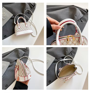 Sac Rétro Femme en Forme de Coquille, Sac à Main Imprimé Tendance, Sac Bandoulière pour Téléphone, Sac Messager Décontracté Quotidien, Sac à Main pour Dames - Product Image 6