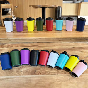 Taza de café térmica con tapa de tornillo de acero inoxidable de 350 ml disponible/taza de viaje para coche con vaso de café - Product Image 6